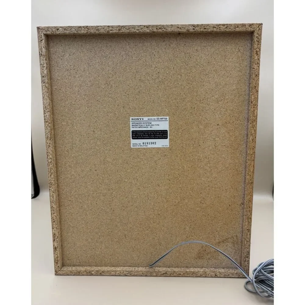 Sony SS-WP700 Home Theater Passive Subwoofer Non Powered Speaker Gray Tested